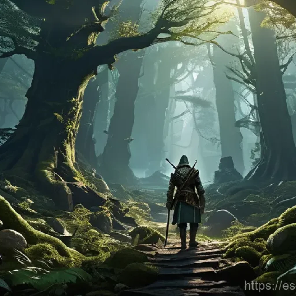 리니지2M 미니맵 활용법 - **Prompt: Strategic Awareness in a Perilous Forest**
    Create an image featuring a highly detailed...